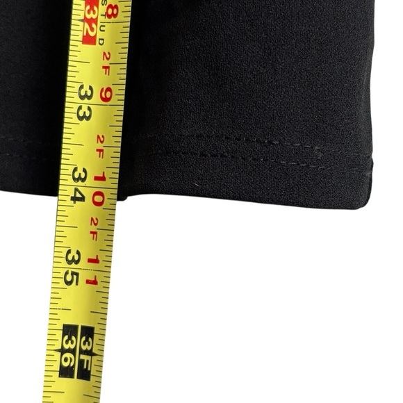 Ina Black Cocktail Party Evening Dress Sheer Bell Sleeve Details Size L - Picture 12 of 15